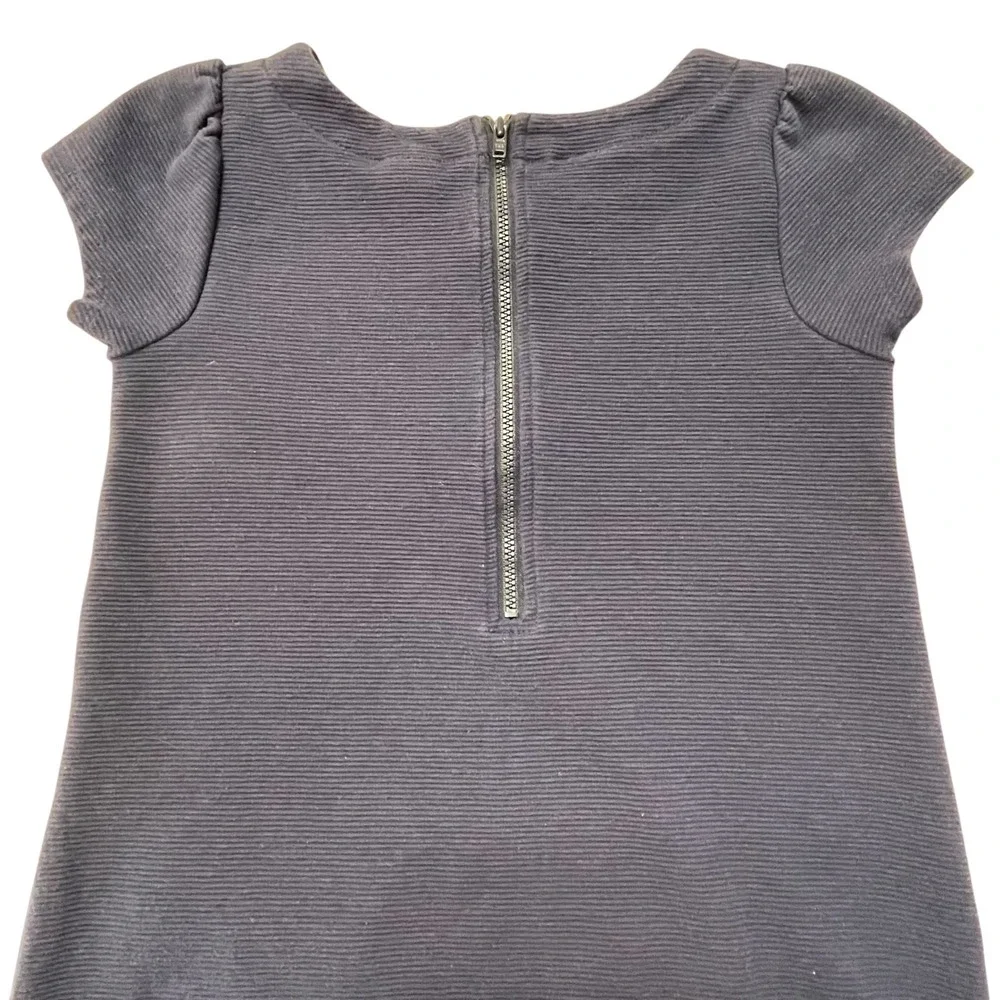 Gymboree Girls Dress Size 8 Navy‎ Gold Sequin Horse Short Sleeve Pockets